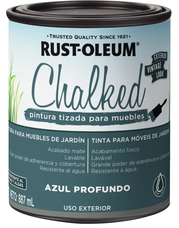 Pintura Chalked Exterior Azul Profundo Tarro 887gr - Rust Oleum