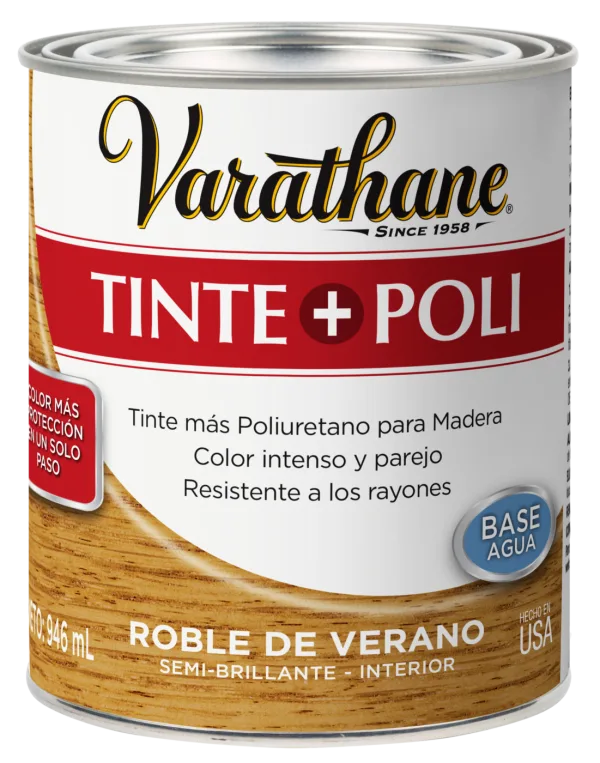 Varathane Tinte+poliuretano Roble Verano Tarro 0,946l - Rust Oleum