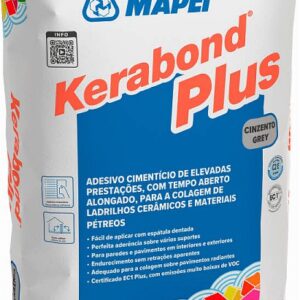 Saco de Kerabond Plus 25 kg de Mapei, adhesivo cementoso para instalación de cerámicos, porcelanatos y piedras naturales