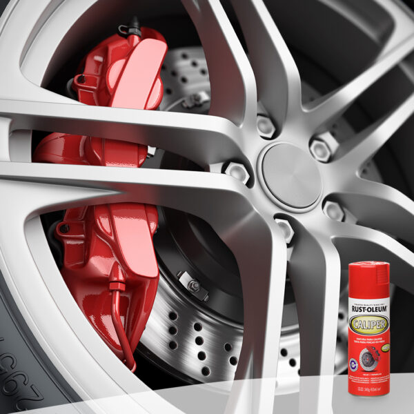 Caliper de freno pintado con Rust-Oleum Caliper Spray