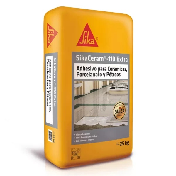 ADHESIVO PORCELANATO SIKACERAM 110 EXTRA SACO 25 KG