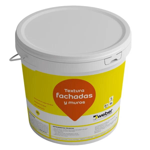 Pasta acrílica textura para fachadas Weber 25 Kg