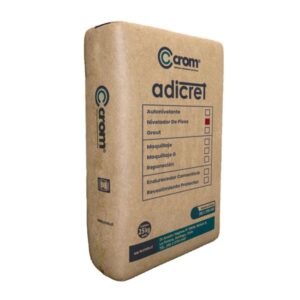 Nivelador de pisos Adicret saco 25 kg – Vista lateral de producto Crom