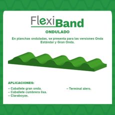Sello de poliuretano ondulado Flexiband para techos con planchas acanaladas