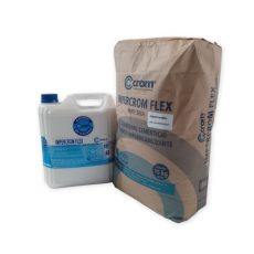 Juego de 20 kg de Impercrom Flex, impermeabilizante de superficies cementicio flexible para terrazas, muros y zonas húmedas